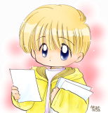 作業中の男の子